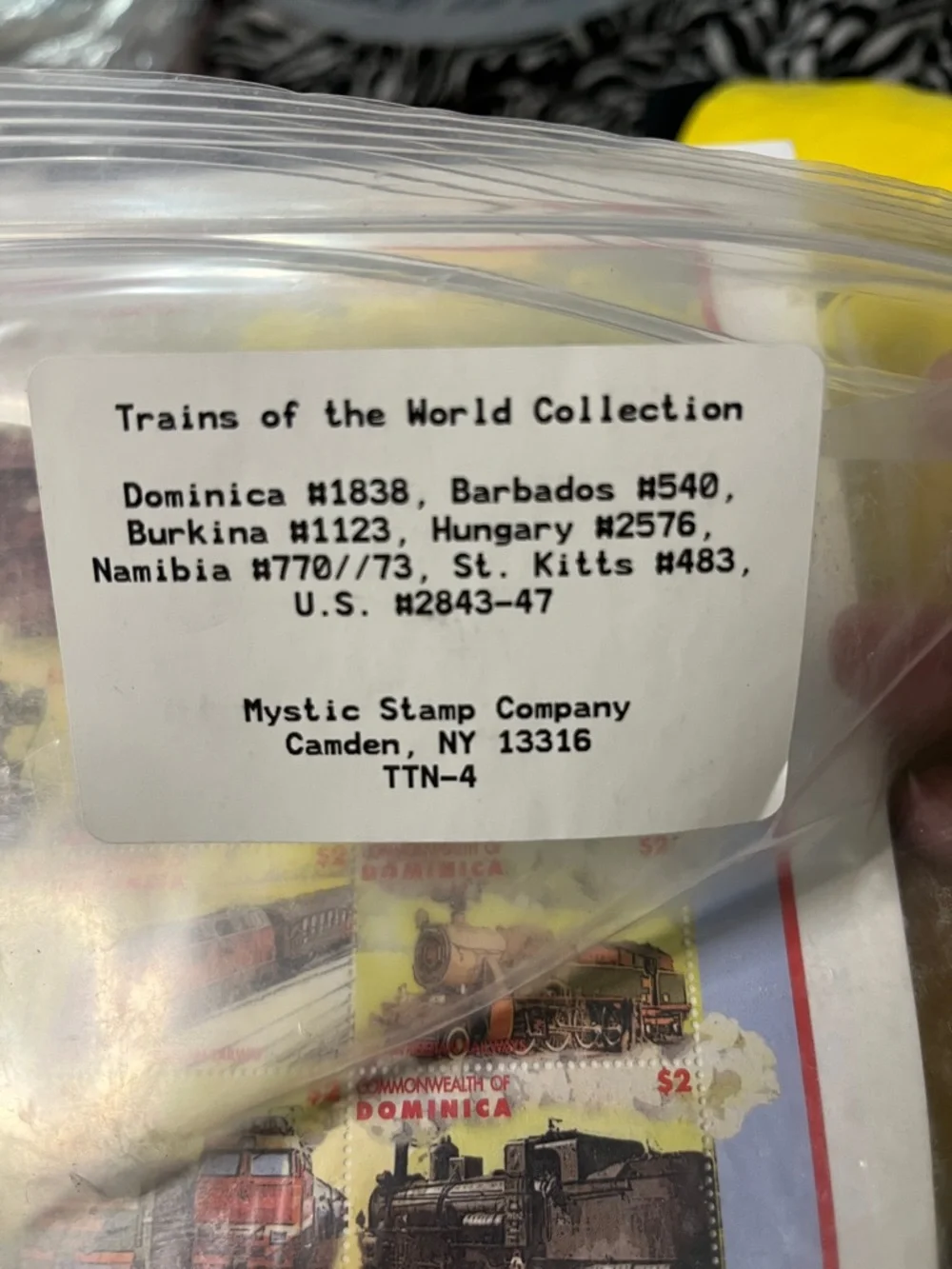 Trains of the World Collectible Stamp Sheet - Multicolor